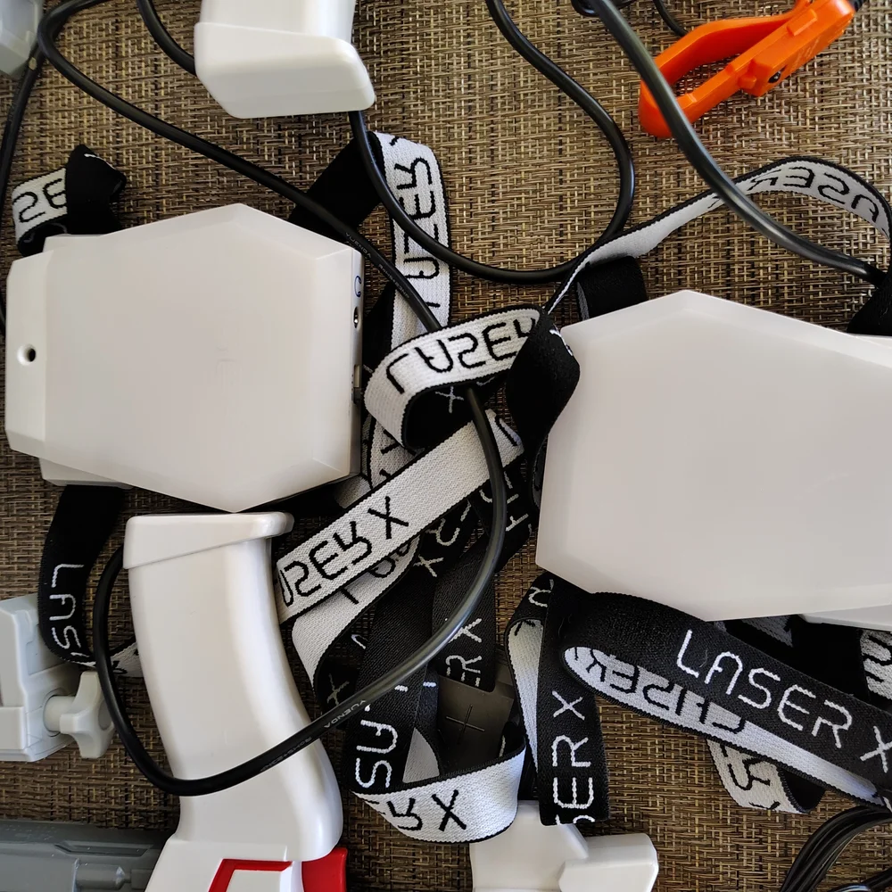 White and Orange VR Blasters